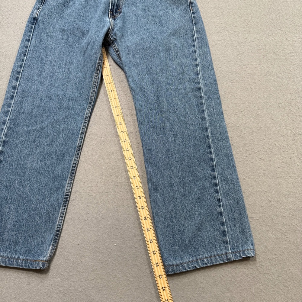 Levi's 505 Jeans Mens 34x26 Blue Denim Straight Leg High Rise Medium Wash Cotton - Picture 4 of 7